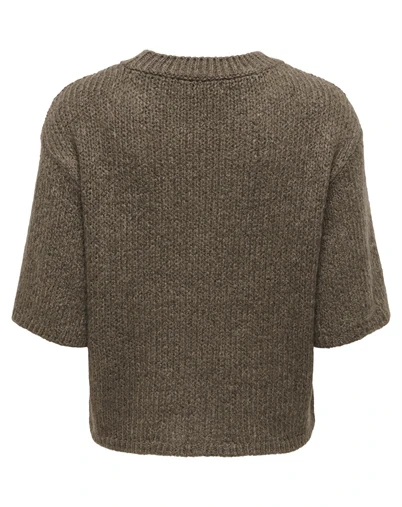 JDY - JDYDicte Pull O-Neck Strik - Shitake 